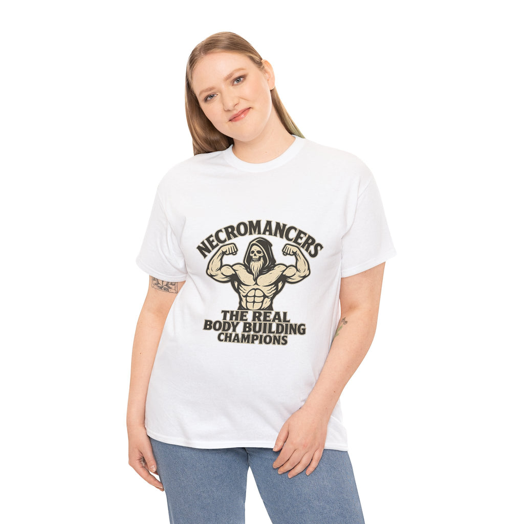 Necromancers: The Real Bodybuilding Champions T-Shirt | Funny RPG Tee