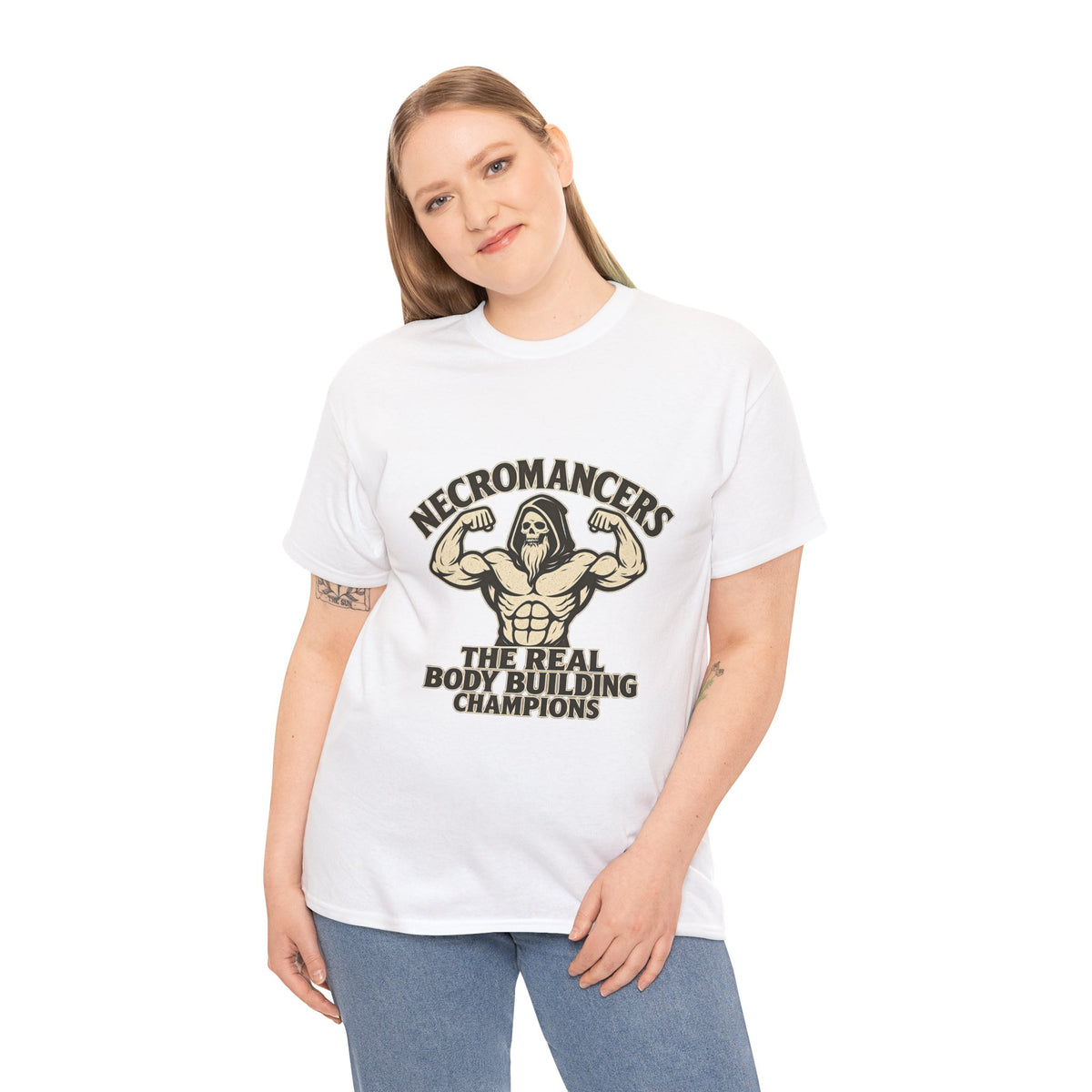 Necromancers: The Real Bodybuilding Champions T-Shirt | Funny RPG Tee