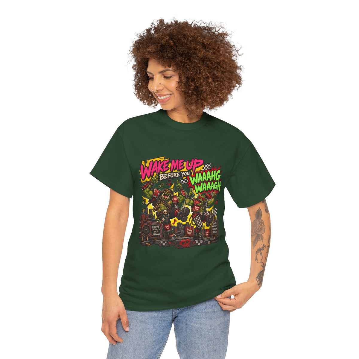 Wake Me Up Before You Waaagh! Shirt – Ork Humor & Tabletop Gaming Tee