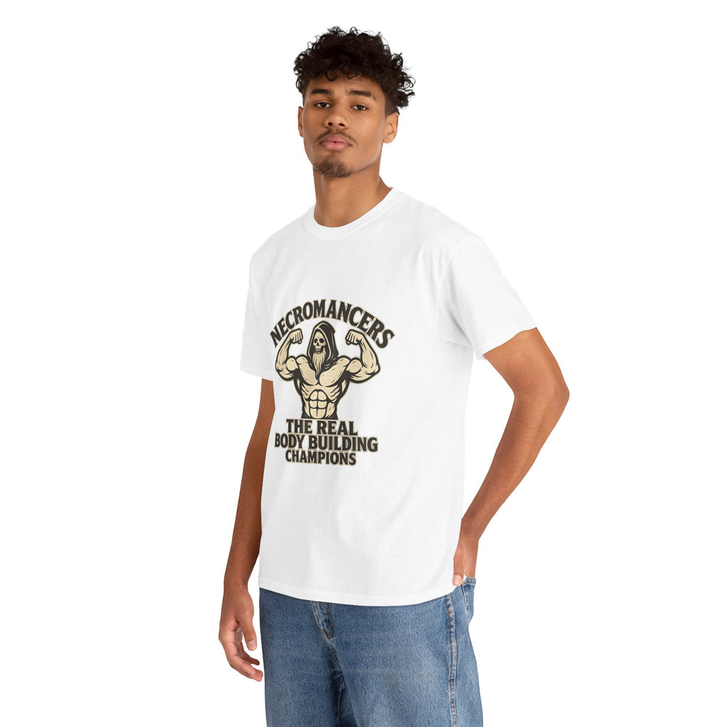 Necromancers: The Real Bodybuilding Champions T-Shirt | Funny RPG Tee