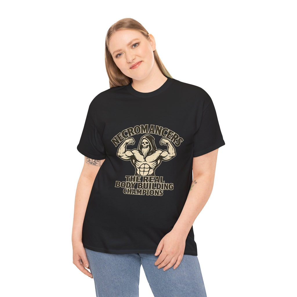 Necromancers: The Real Bodybuilding Champions T-Shirt | Funny RPG Tee