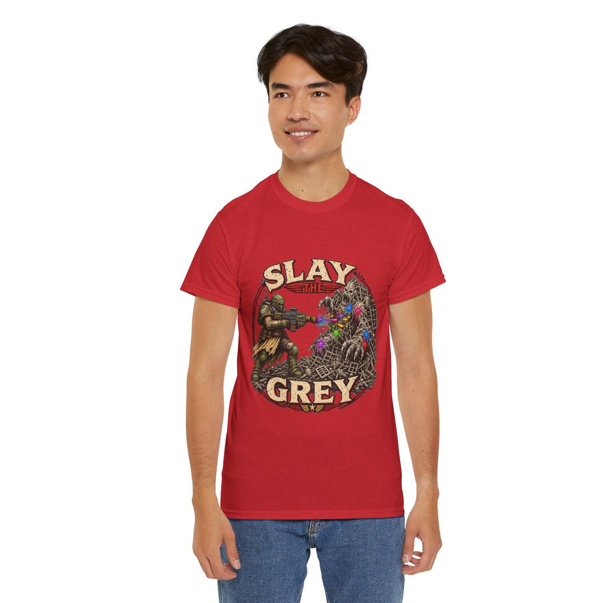 Slay the Grey Sci-Fi Miniature Painting T-Shirt | Hobbyist Tee
