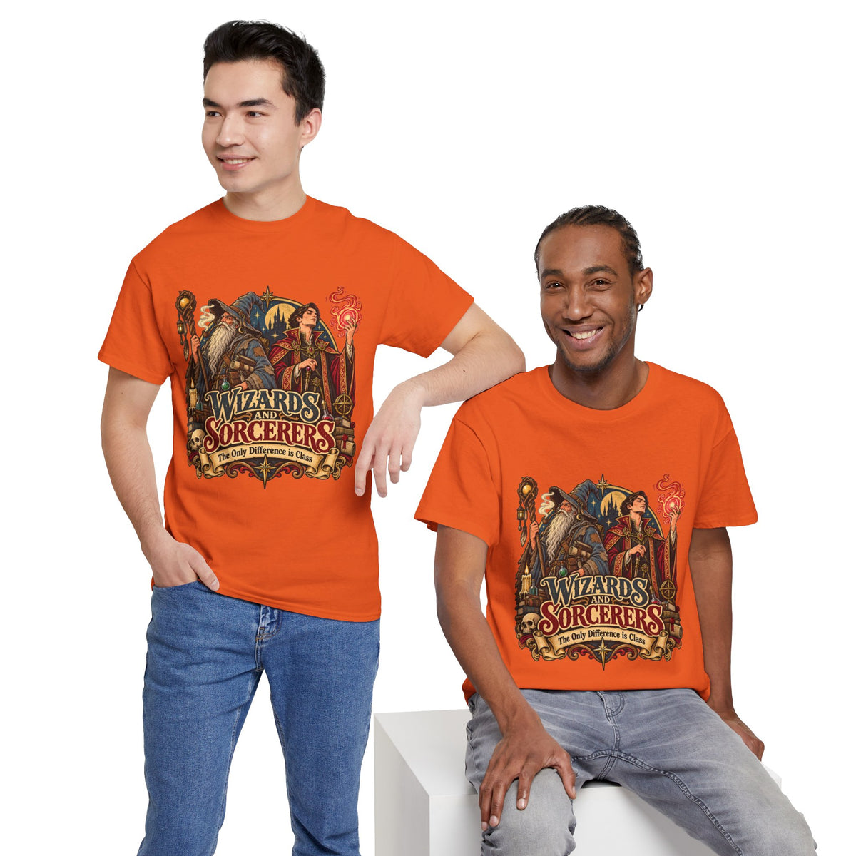 Wizards & Sorcerers RPG T-Shirt | The Only Difference Is Class