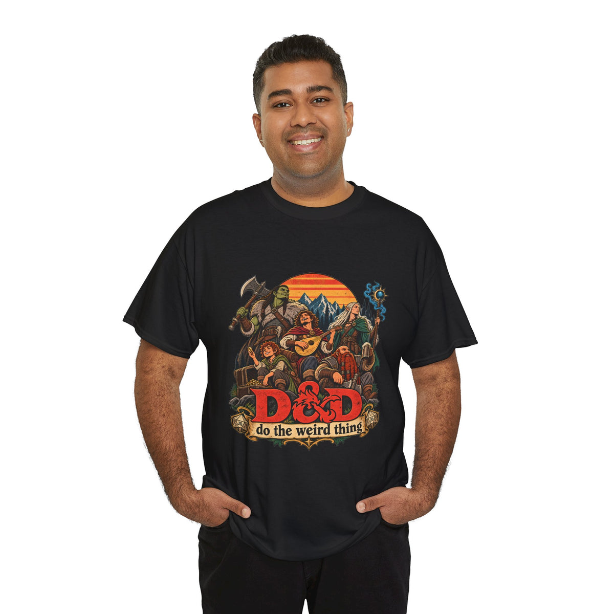 Do the Weird Thing T-Shirt – Funny Tabletop RPG Gamer Tee | Fantasy Roleplaying Shirt