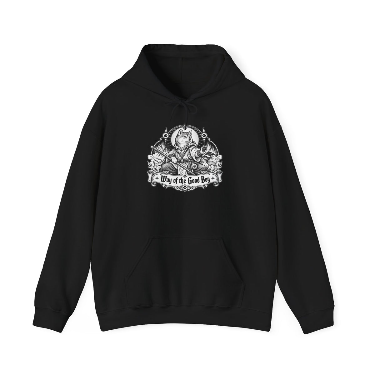 Way of the Good Boy Dog Hoodie – Monk Fantasy RPG Pullover