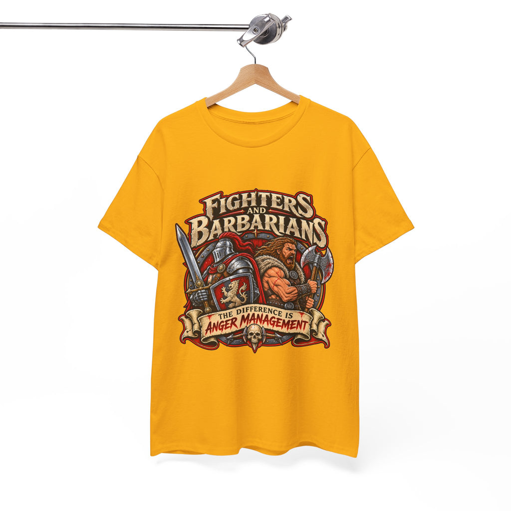 Fighters & Barbarians RPG Tee | The Difference Is Anger Management