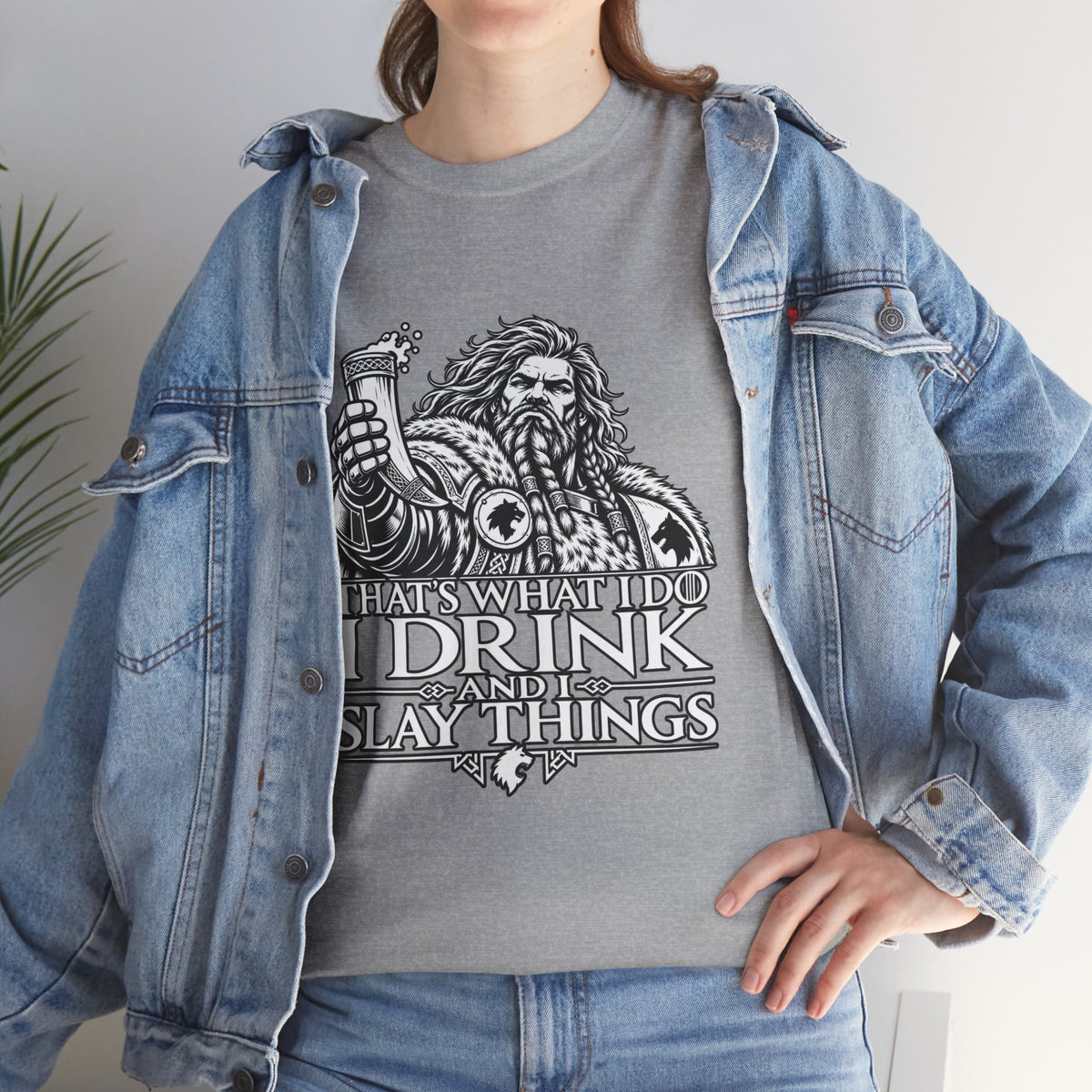 I Drink, I Slay Things Shirt – Space Wolf Humor & Tabletop Gaming Tee