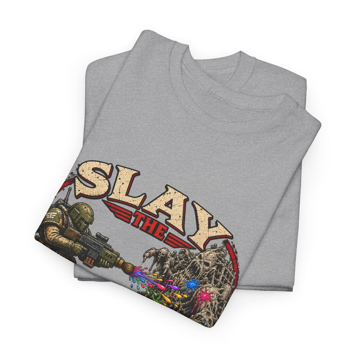 Slay the Grey Sci-Fi Miniature Painting T-Shirt | Hobbyist Tee