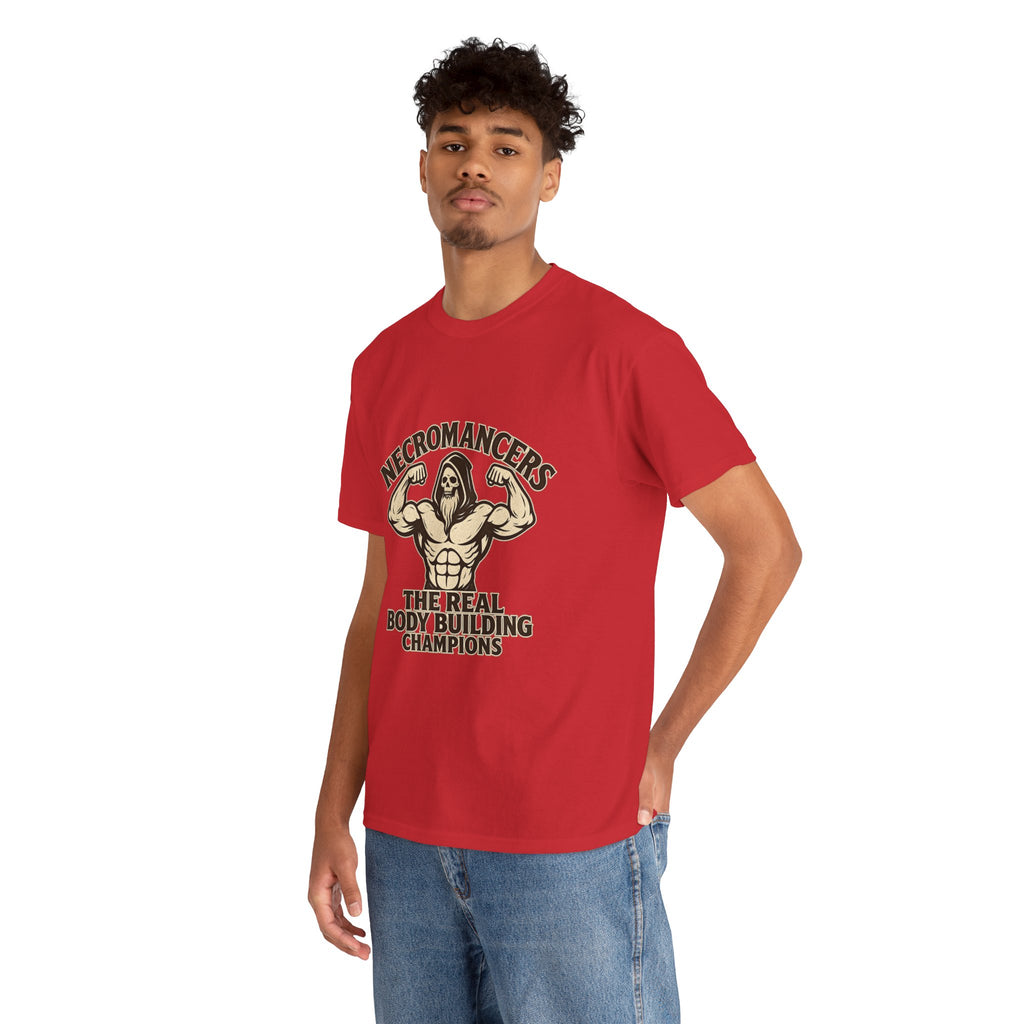 Necromancers: The Real Bodybuilding Champions T-Shirt | Funny RPG Tee