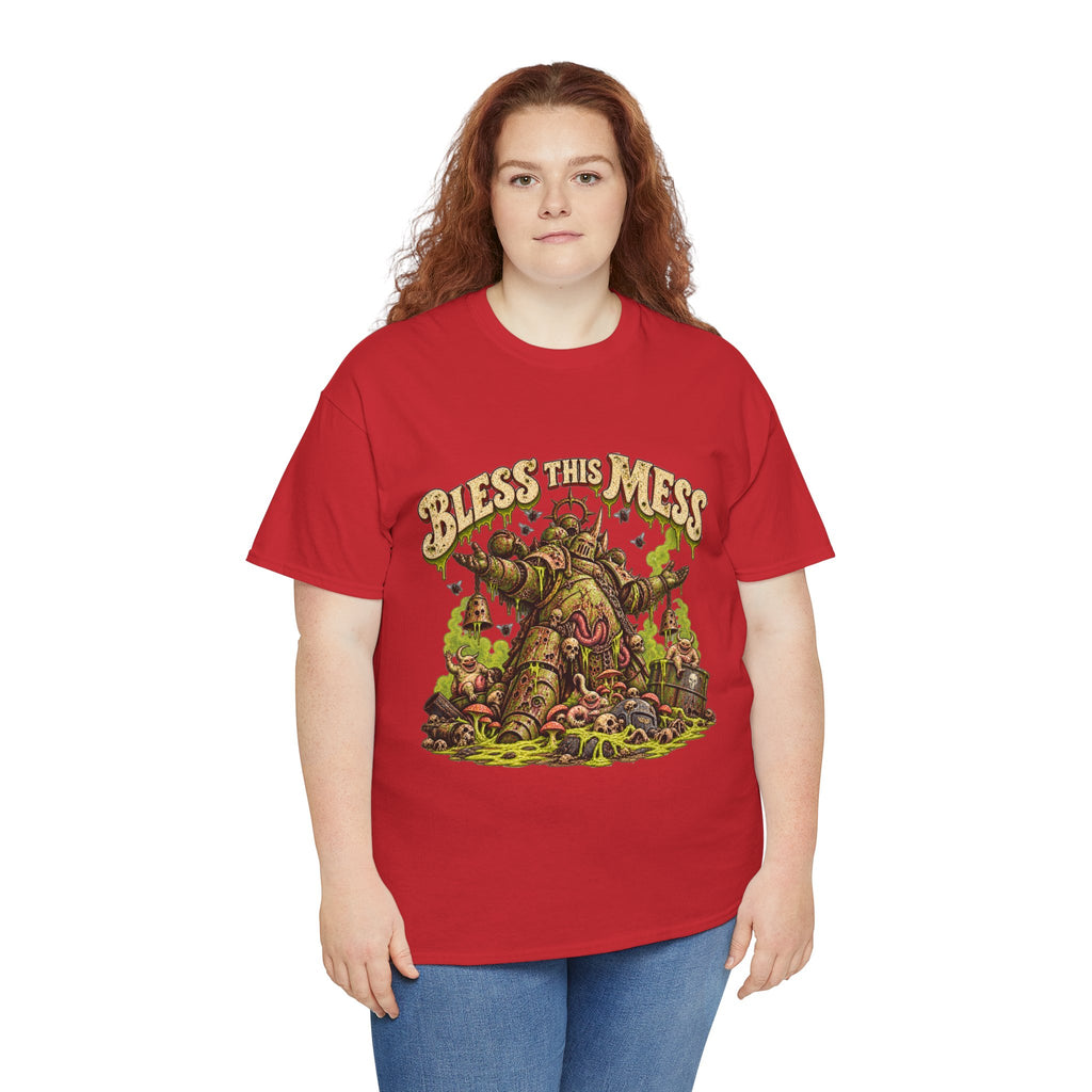 Bless This Mess Grimdark Warrior T-Shirt | Funny Fantasy Wargaming Tee