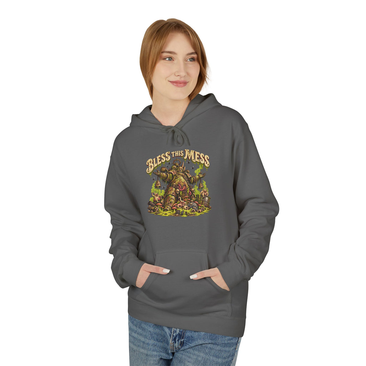 Bless This Mess Hoodie | Warhammer Chaos Plague Marine Inspired Sweatshirt