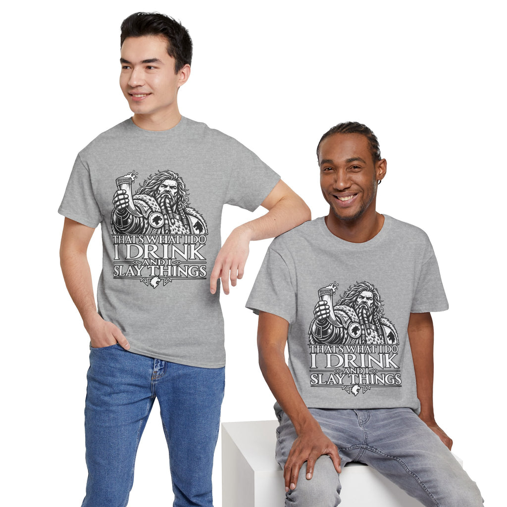 I Drink, I Slay Things Shirt – Space Wolf Humor & Tabletop Gaming Tee