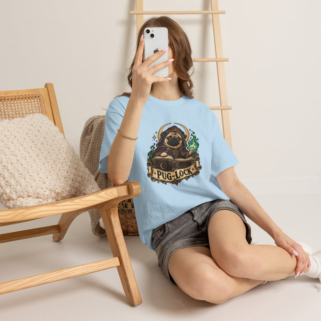 Pug-lock Dog Shirt – Warlock Fantasy RPG Tee