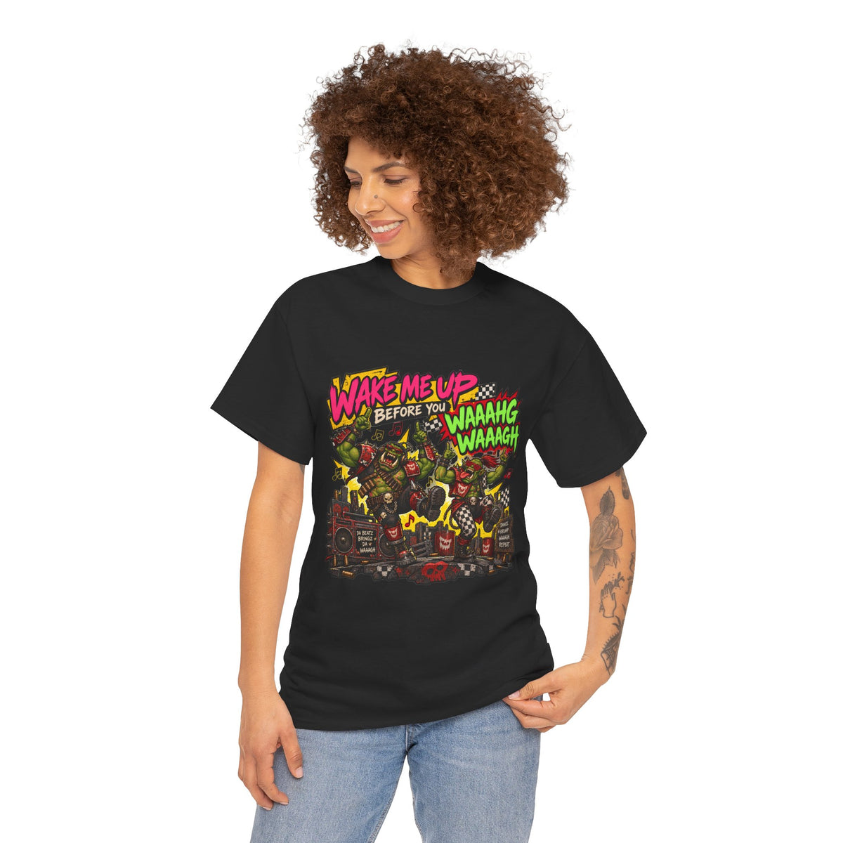Wake Me Up Before You Waaagh! Shirt – Ork Humor & Tabletop Gaming Tee
