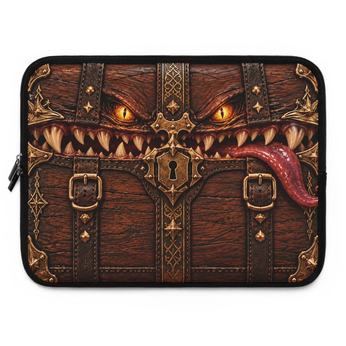 Mimic Laptop Sleeve | Dark Fantasy Treasure Chest Neoprene Cover