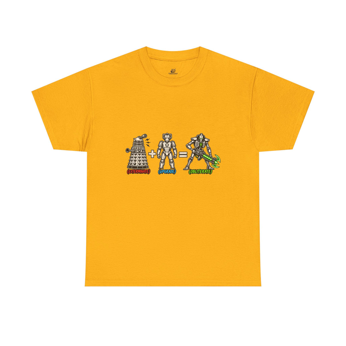 Dalek + Cyberman = Necron Shirt – Sci-Fi Crossover Humor Tee