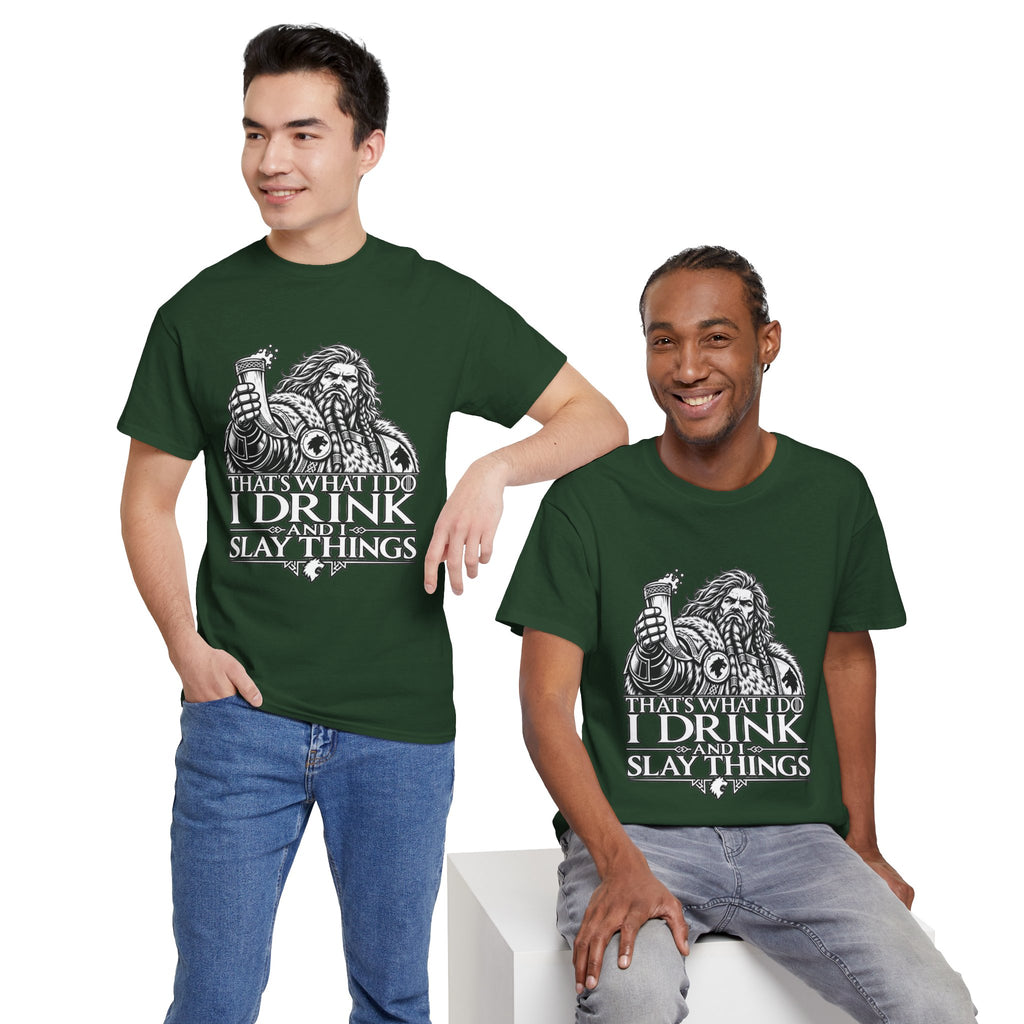I Drink, I Slay Things Shirt – Space Wolf Humor & Tabletop Gaming Tee
