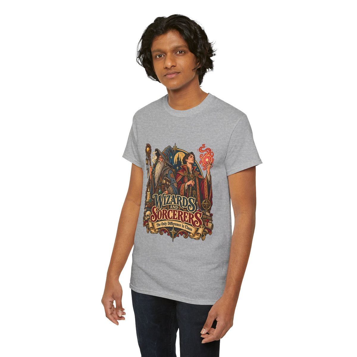 Wizards & Sorcerers RPG T-Shirt | The Only Difference Is Class