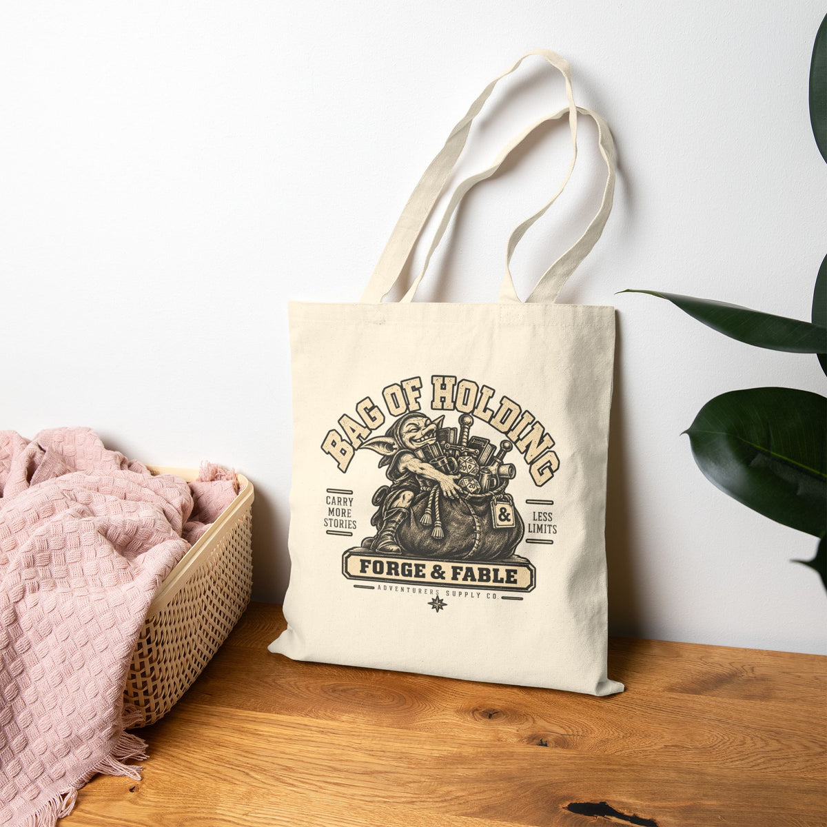 Bag of Holding Canvas Tote Bag | Fantasy RPG Gamer Gift