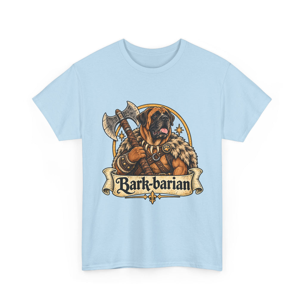 Bark Barian Dog T Shirt Funny Barbarian Fantasy Tee