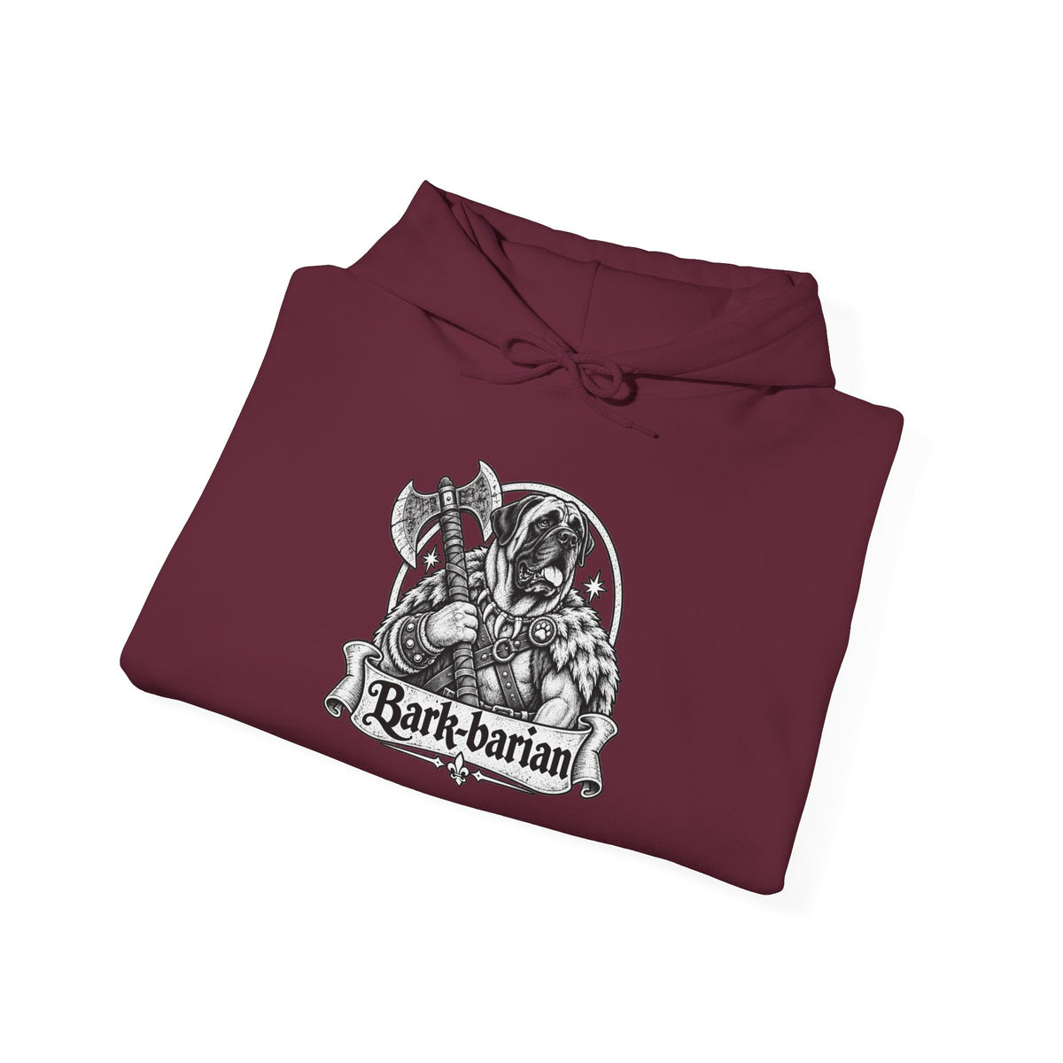 Bark-barian Dog Hoodie – Barbarian Fantasy RPG Pullover