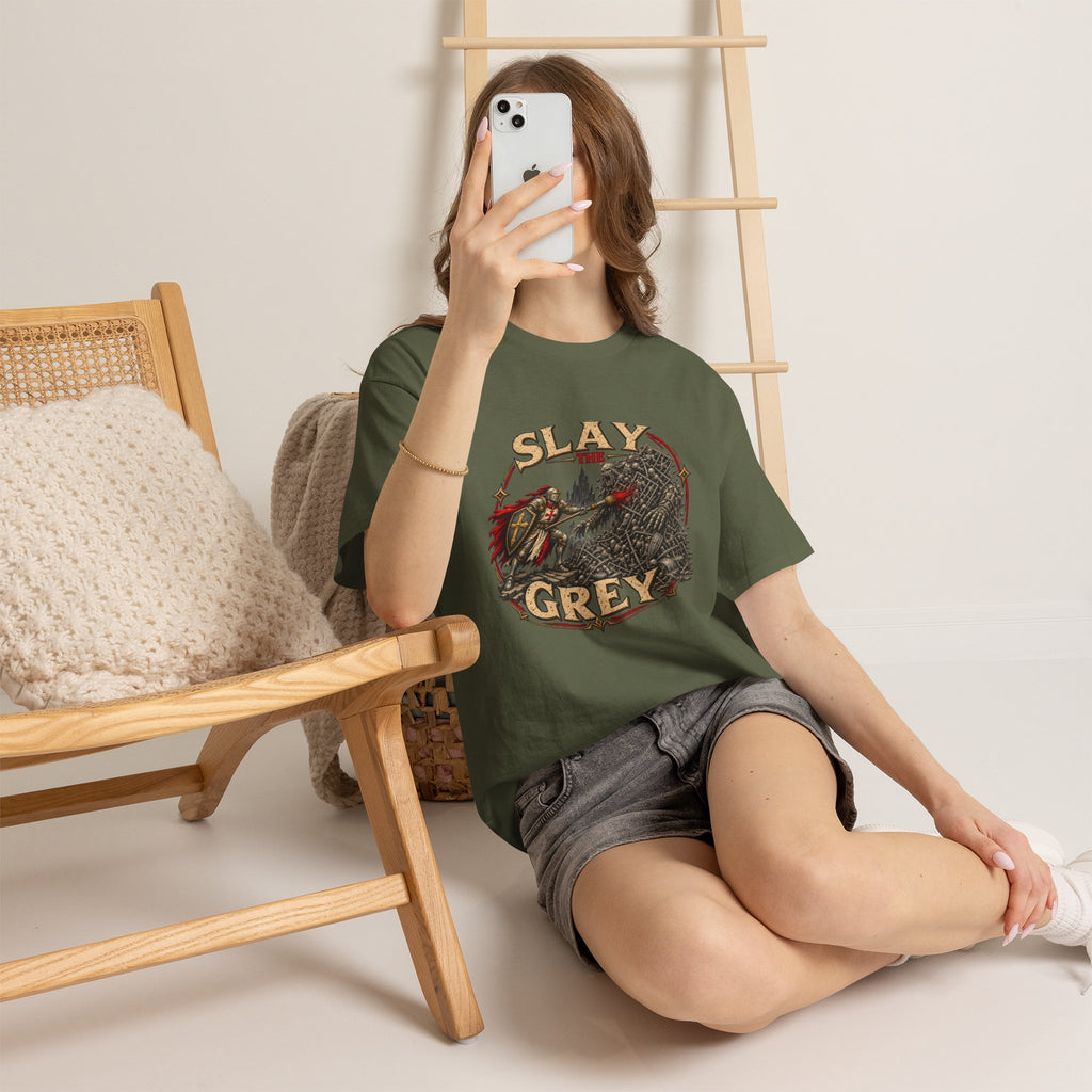 Slay the Grey Miniature Painting T-Shirt | Fantasy Hobbyist Tee