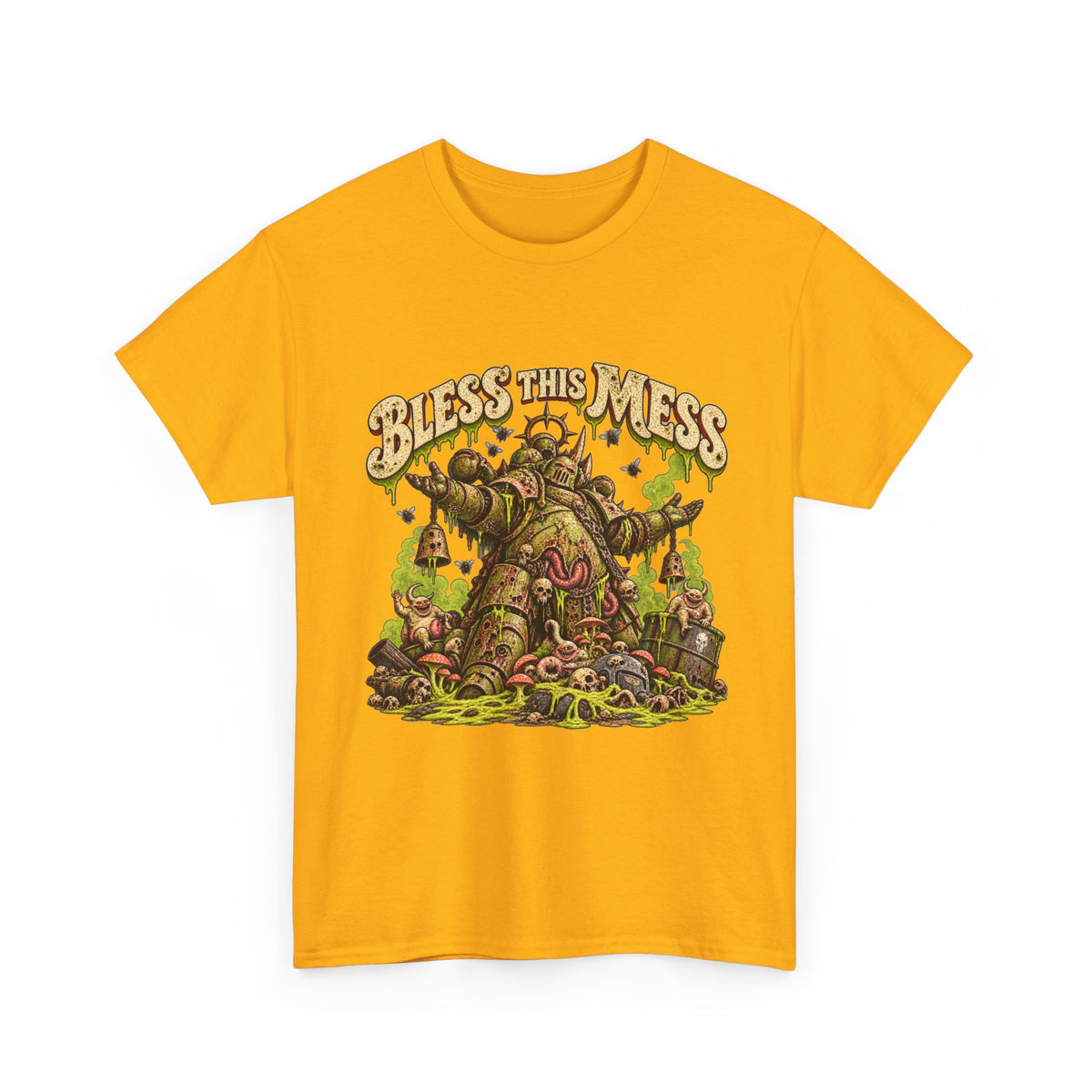 Bless This Mess Grimdark Warrior T-Shirt | Funny Fantasy Wargaming Tee