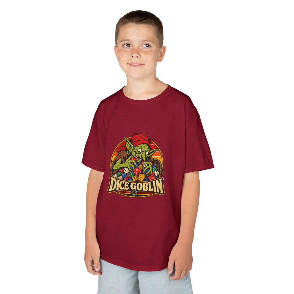 Kids Dice Goblin T-Shirt | Cute Tabletop RPG Gaming Tee