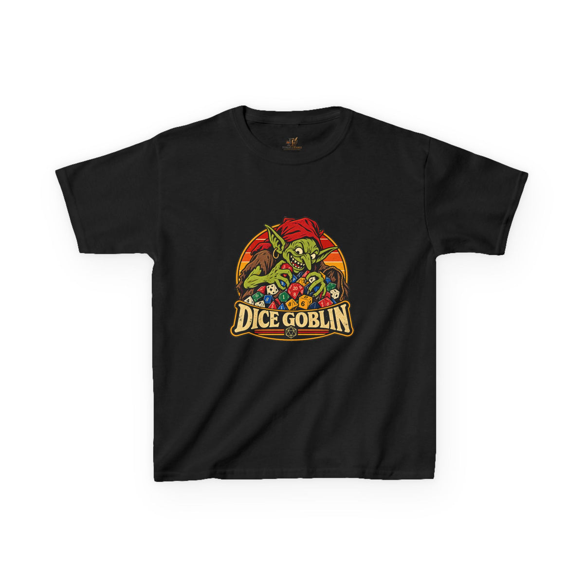 Kids Dice Goblin T-Shirt | Cute Tabletop RPG Gaming Tee