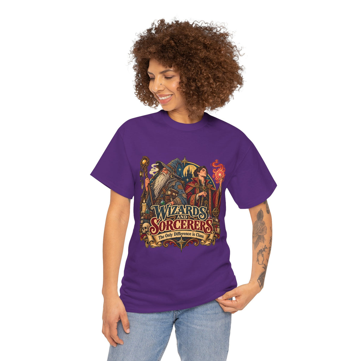 Wizards & Sorcerers RPG T-Shirt | The Only Difference Is Class