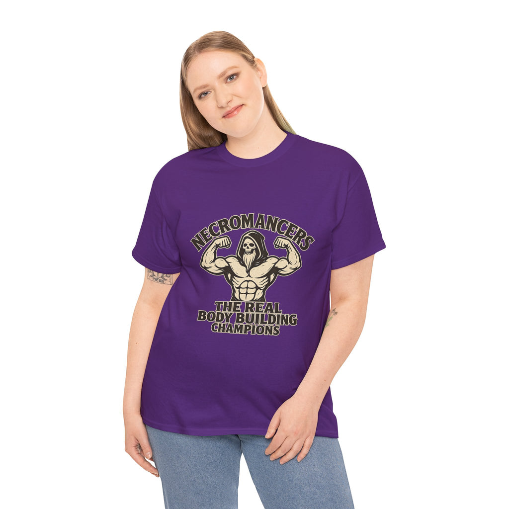 Necromancers: The Real Bodybuilding Champions T-Shirt | Funny RPG Tee