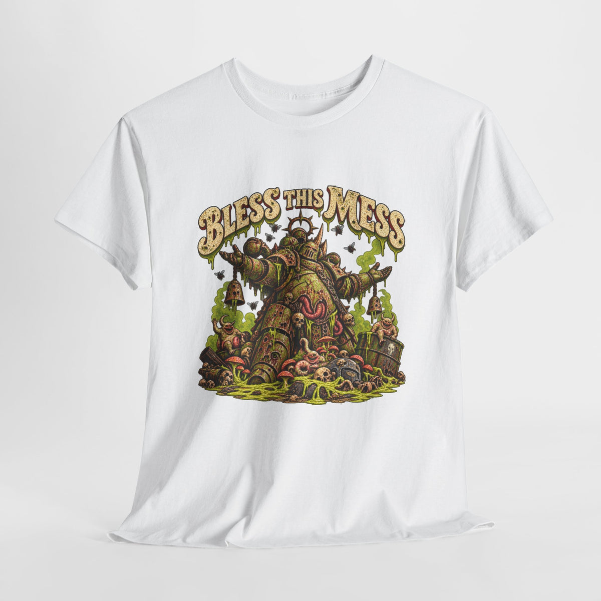 Bless This Mess Grimdark Warrior T-Shirt | Funny Fantasy Wargaming Tee