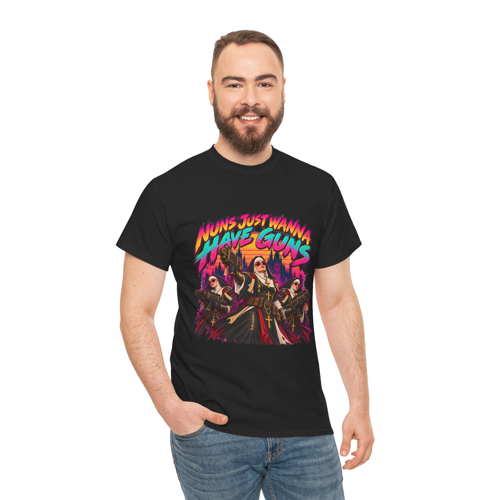 Nuns Just Wanna Have Guns T-Shirt | Funny Grimdark Sci-Fi Tee