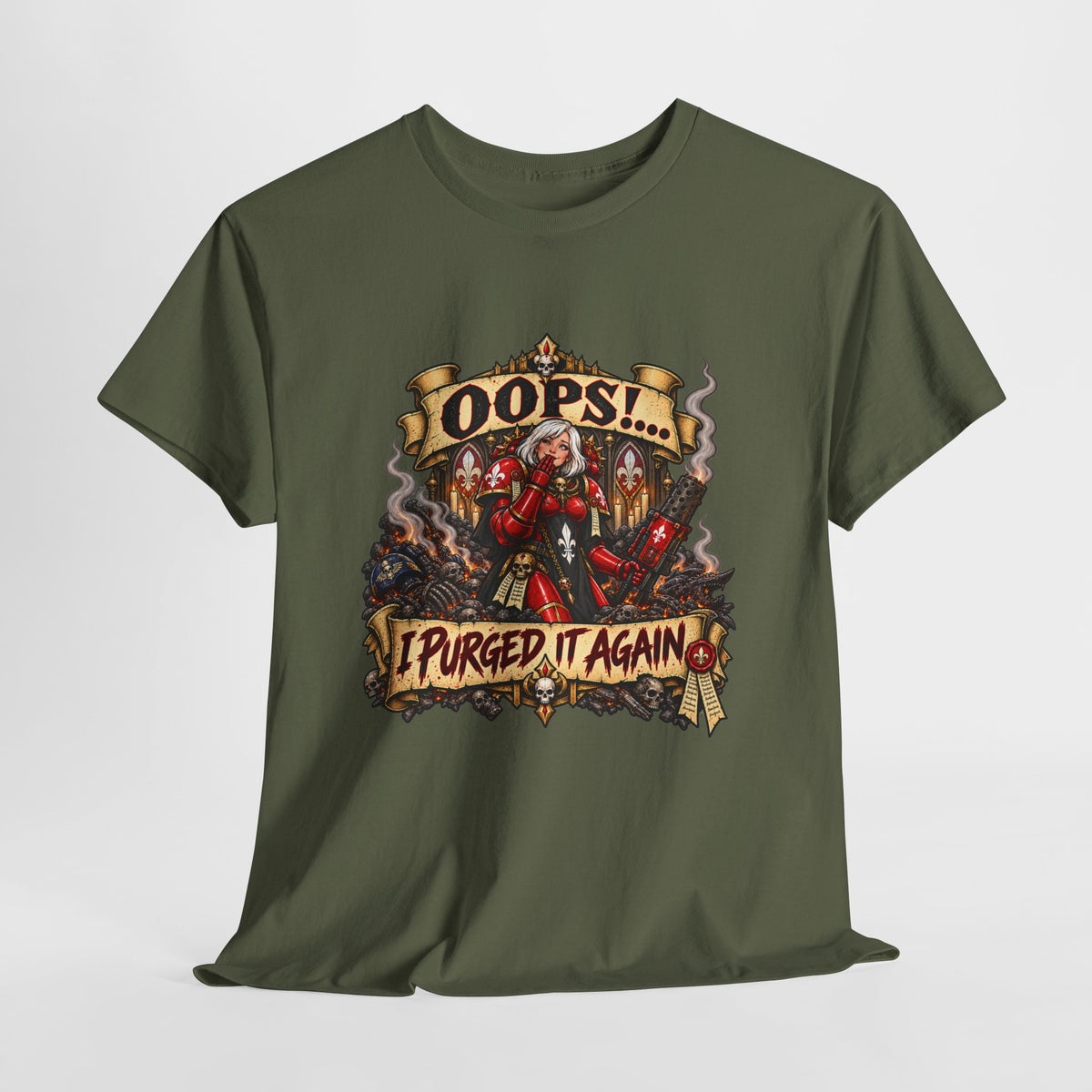 Oops… I Purged It Again Shirt – Sisters of Battle Pop Parody Tee