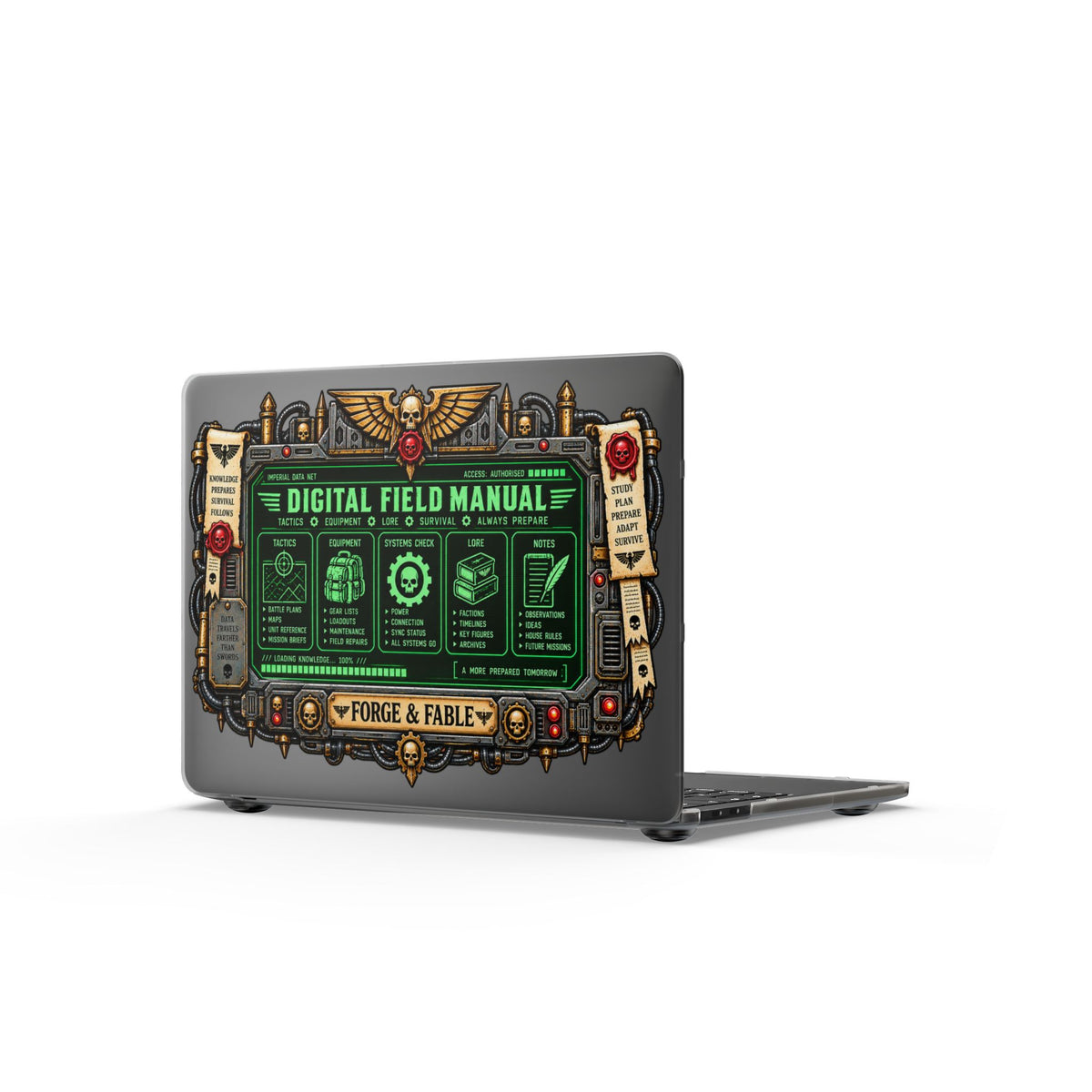 Digital Field Manual MacBook Cover | Retro Sci-Fi Design
