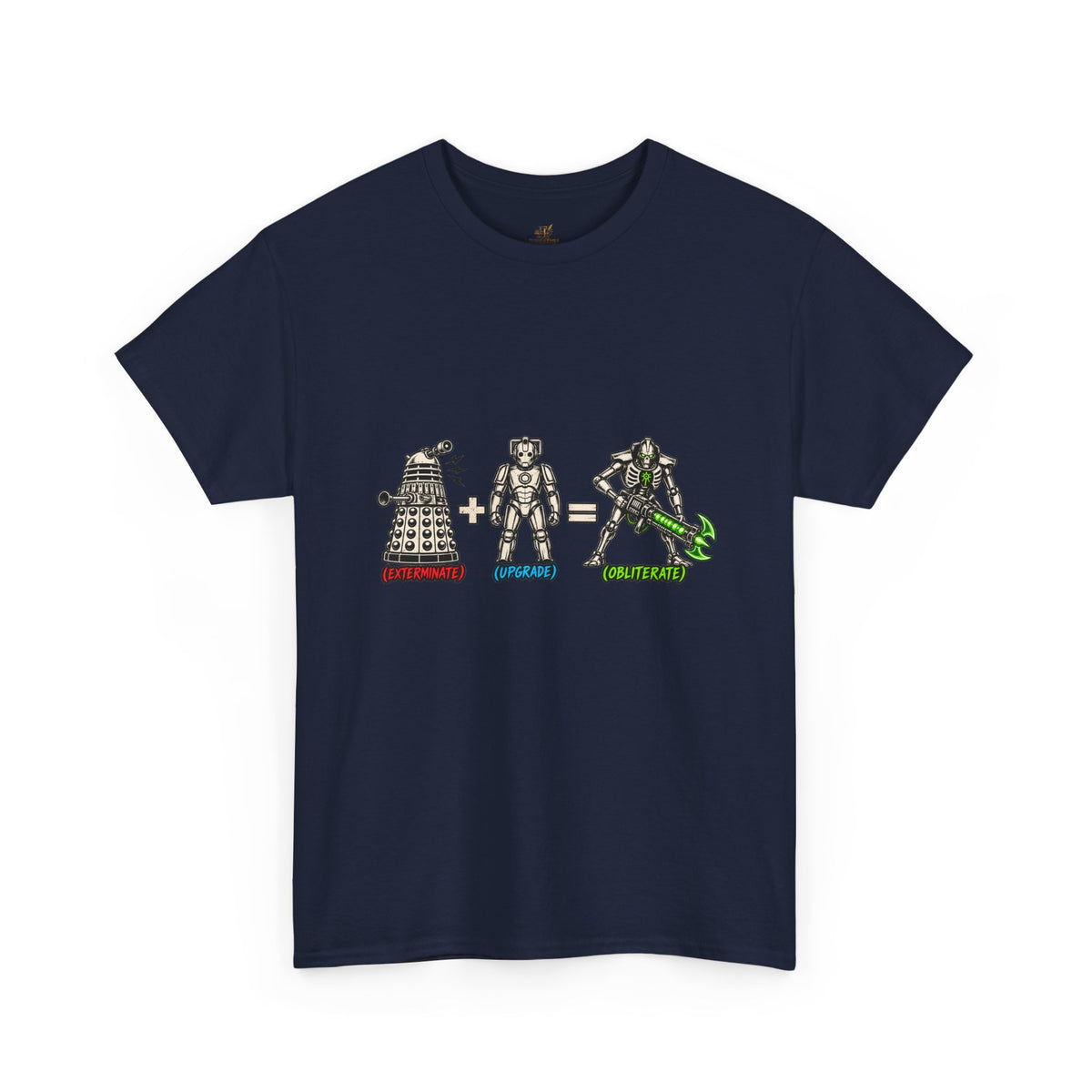 Dalek + Cyberman = Necron Shirt – Sci-Fi Crossover Humor Tee