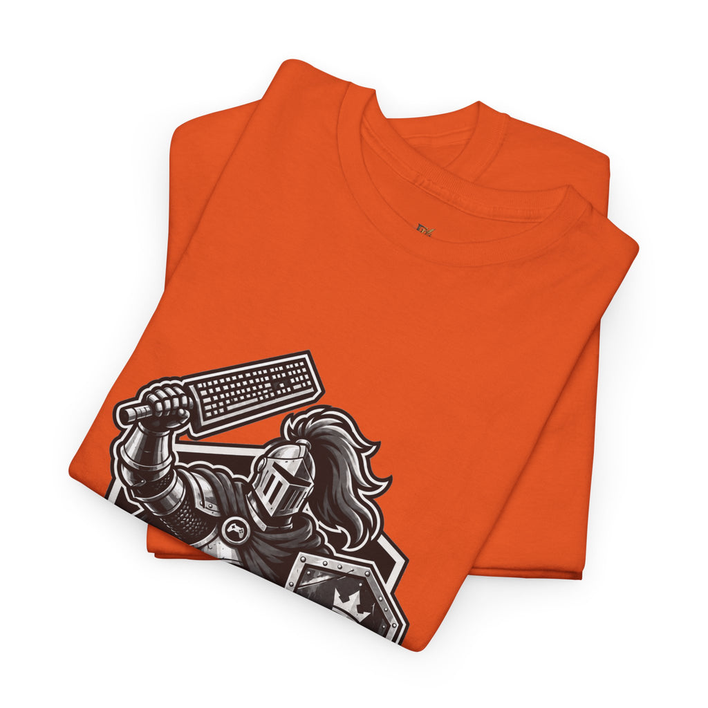 Keyboard Warrior T Shirt Funny Video Gamer Knight Graphic Tee
