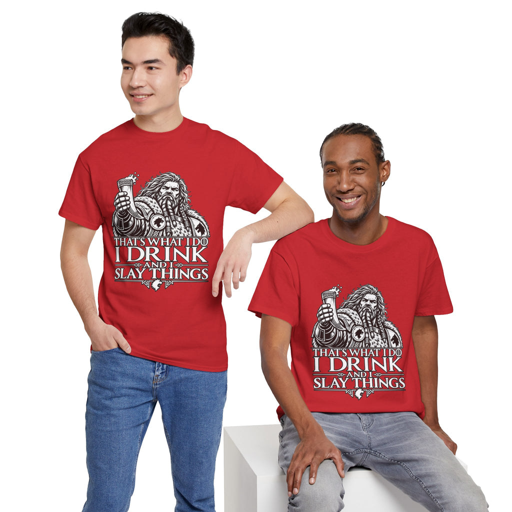 I Drink, I Slay Things Shirt – Space Wolf Humor & Tabletop Gaming Tee