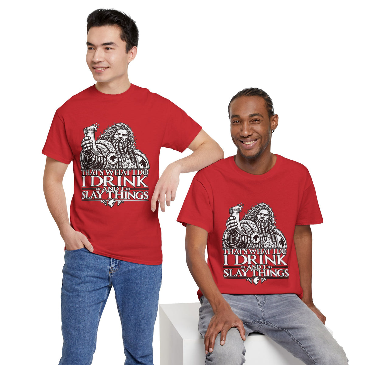 I Drink, I Slay Things Shirt – Space Wolf Humor & Tabletop Gaming Tee