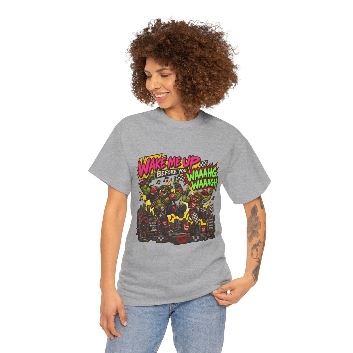 Wake Me Up Before You Waaagh! Shirt – Ork Humor & Tabletop Gaming Tee