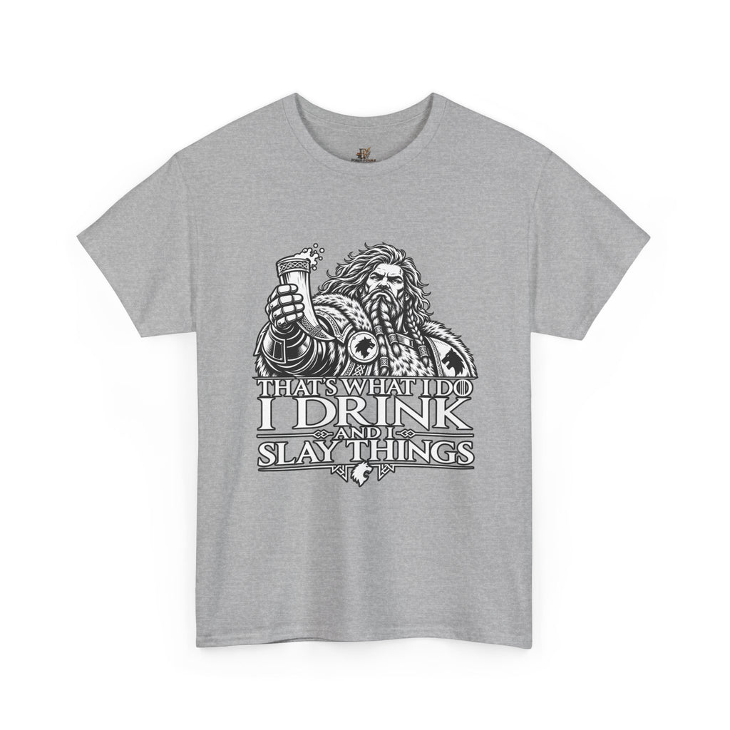 I Drink, I Slay Things Shirt – Space Wolf Humor & Tabletop Gaming Tee
