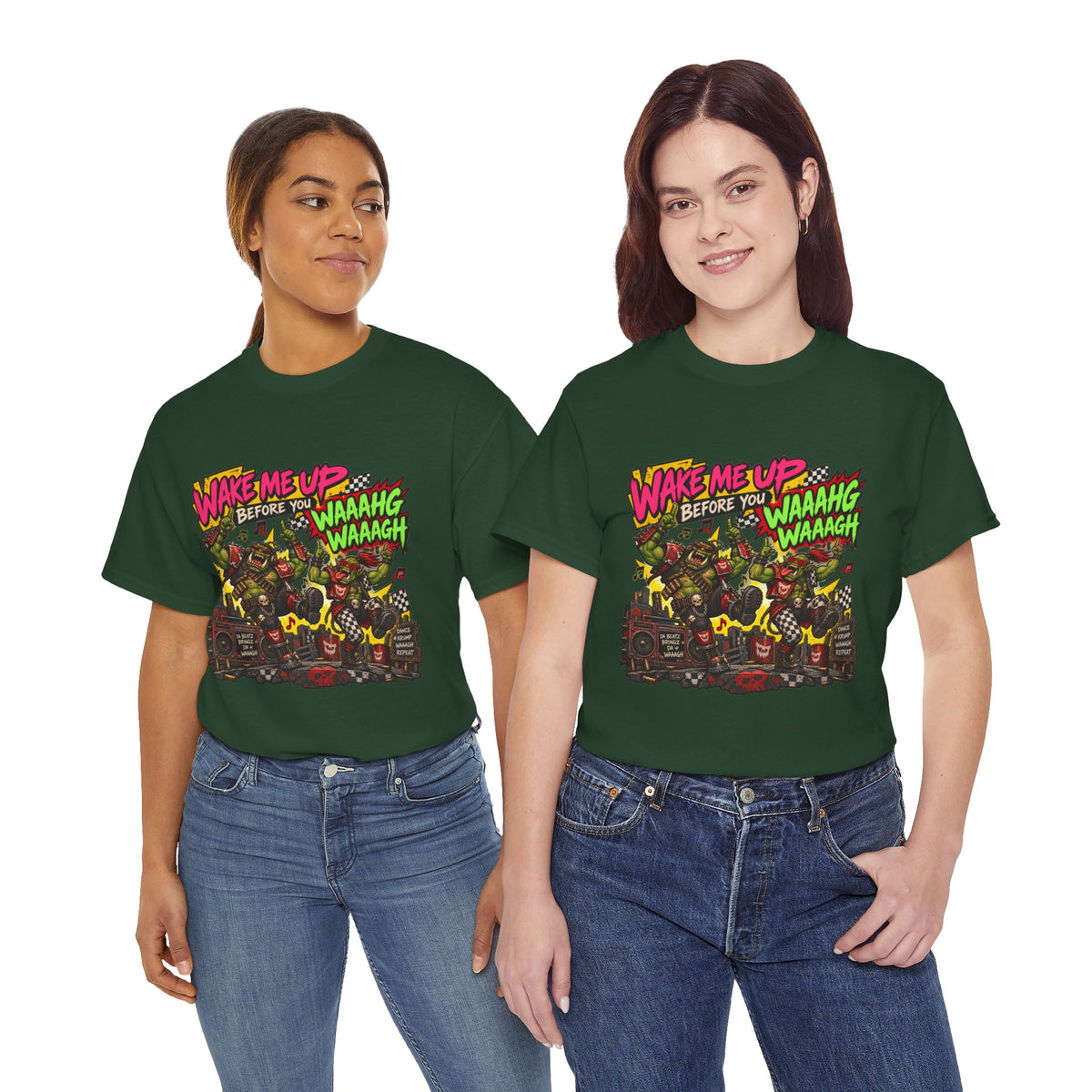 Wake Me Up Before You Waaagh! Shirt – Ork Humor & Tabletop Gaming Tee