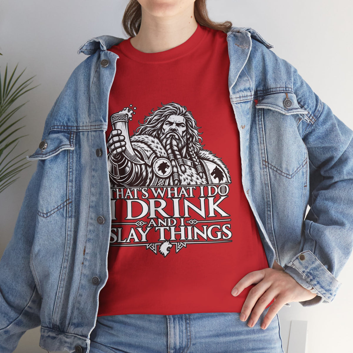I Drink, I Slay Things Shirt – Space Wolf Humor & Tabletop Gaming Tee
