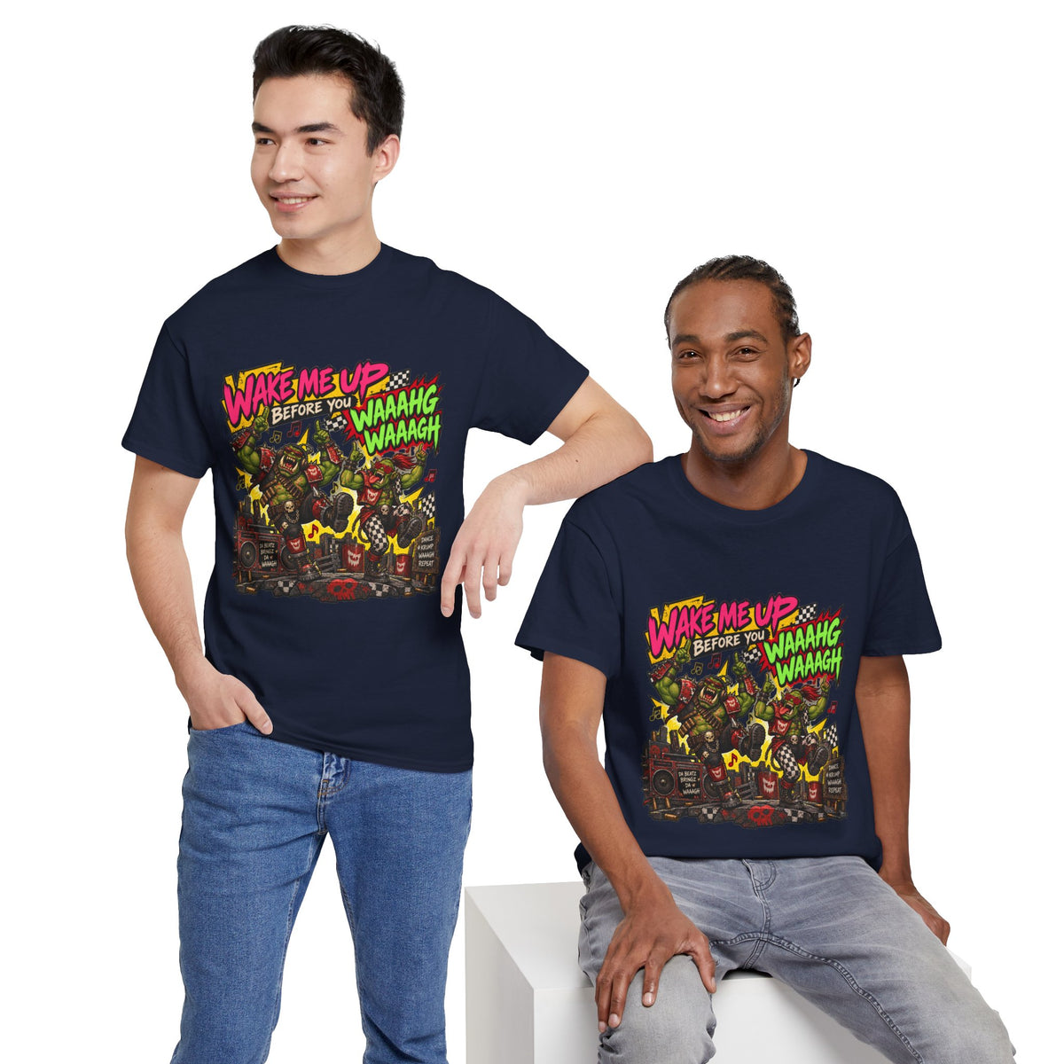 Wake Me Up Before You Waaagh! Shirt – Ork Humor & Tabletop Gaming Tee