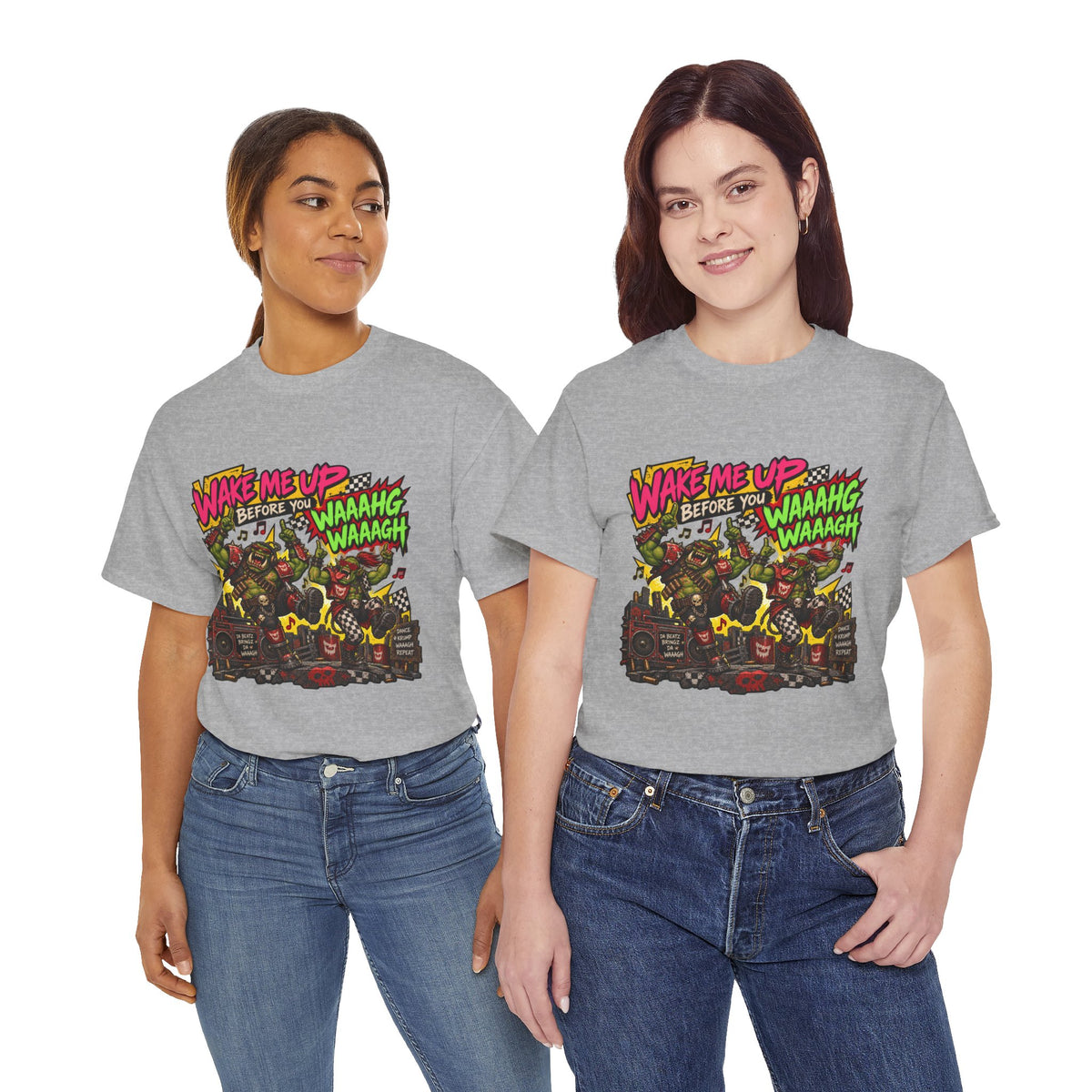 Wake Me Up Before You Waaagh! Shirt – Ork Humor & Tabletop Gaming Tee