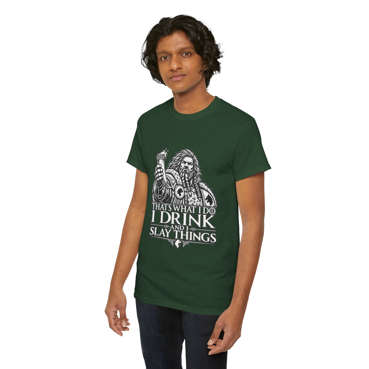 I Drink, I Slay Things Shirt – Space Wolf Humor & Tabletop Gaming Tee