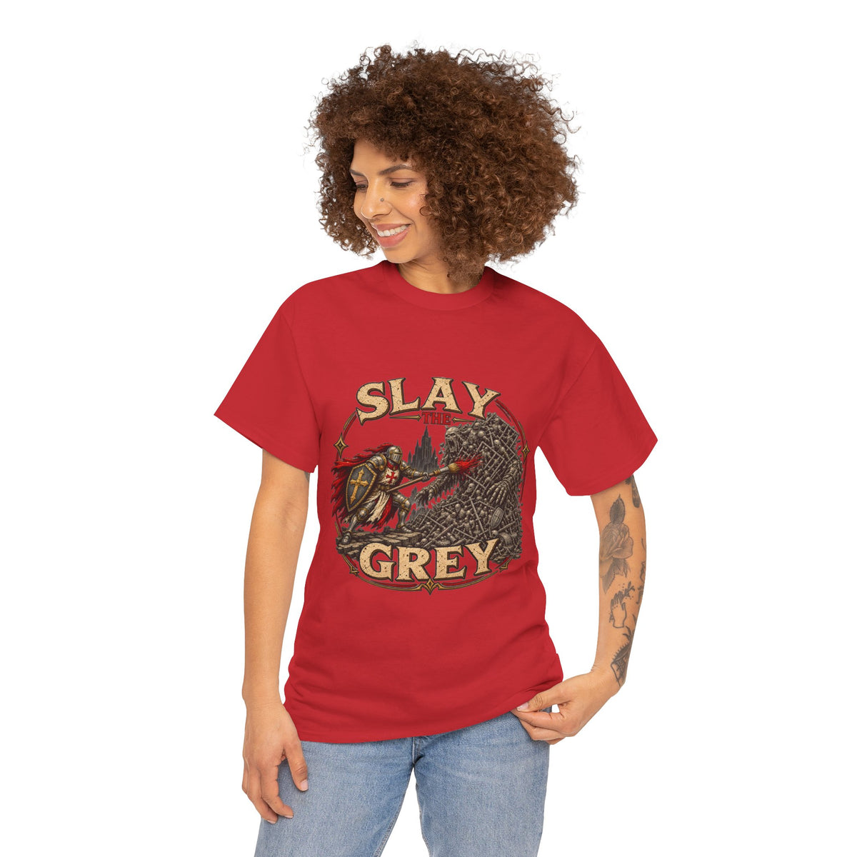 Slay the Grey Miniature Painting T-Shirt | Fantasy Hobbyist Tee