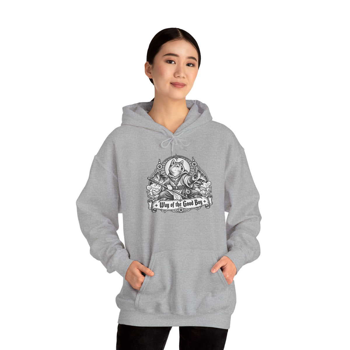 Way of the Good Boy Dog Hoodie – Monk Fantasy RPG Pullover