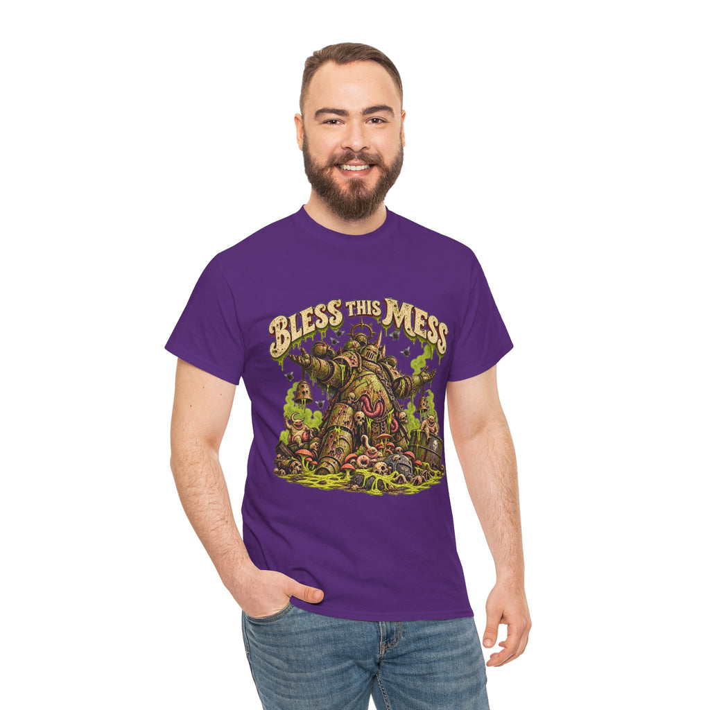 Bless This Mess Grimdark Warrior T-Shirt | Funny Fantasy Wargaming Tee